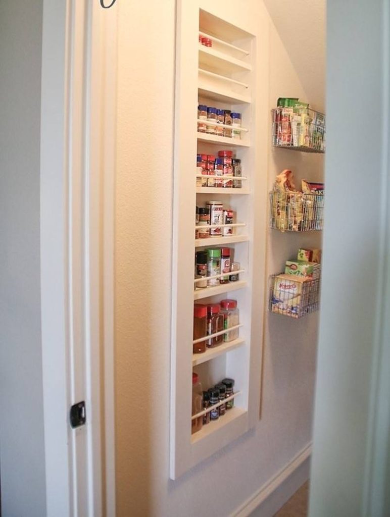 built-in rack pantry 