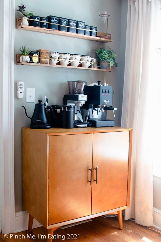 simple coffee area