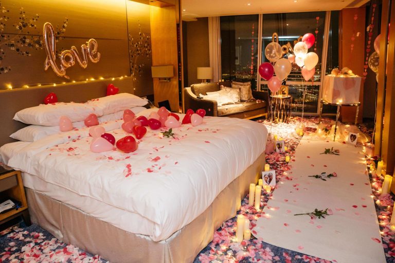 valentine's day bedroom decor