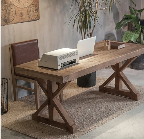 solid wood desk