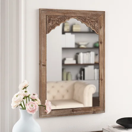 wood wall mirror
